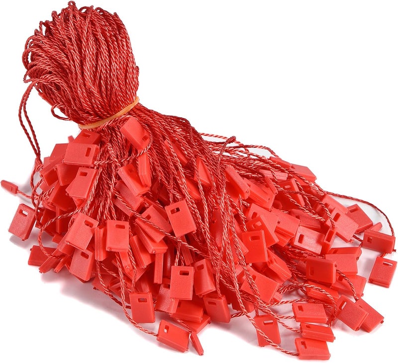 MGTECH 3000Pcs 7 Inch Hang Tag Strings, Retail Price Hang Tag String Fasteners, Red - Image 1